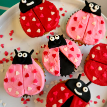 Love Bug Cupcake-Decorating Workshop (12 Cupcakes) - 2/11/24